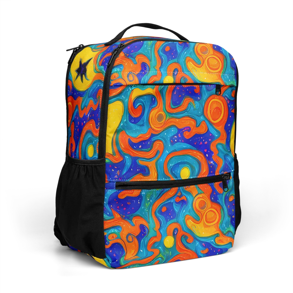 Molten Lagoon on Utility Backpack — Right Front