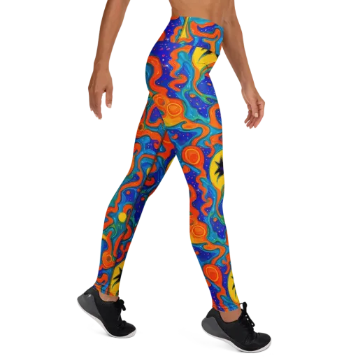 Molten Lagoon on a Yoga Leggings