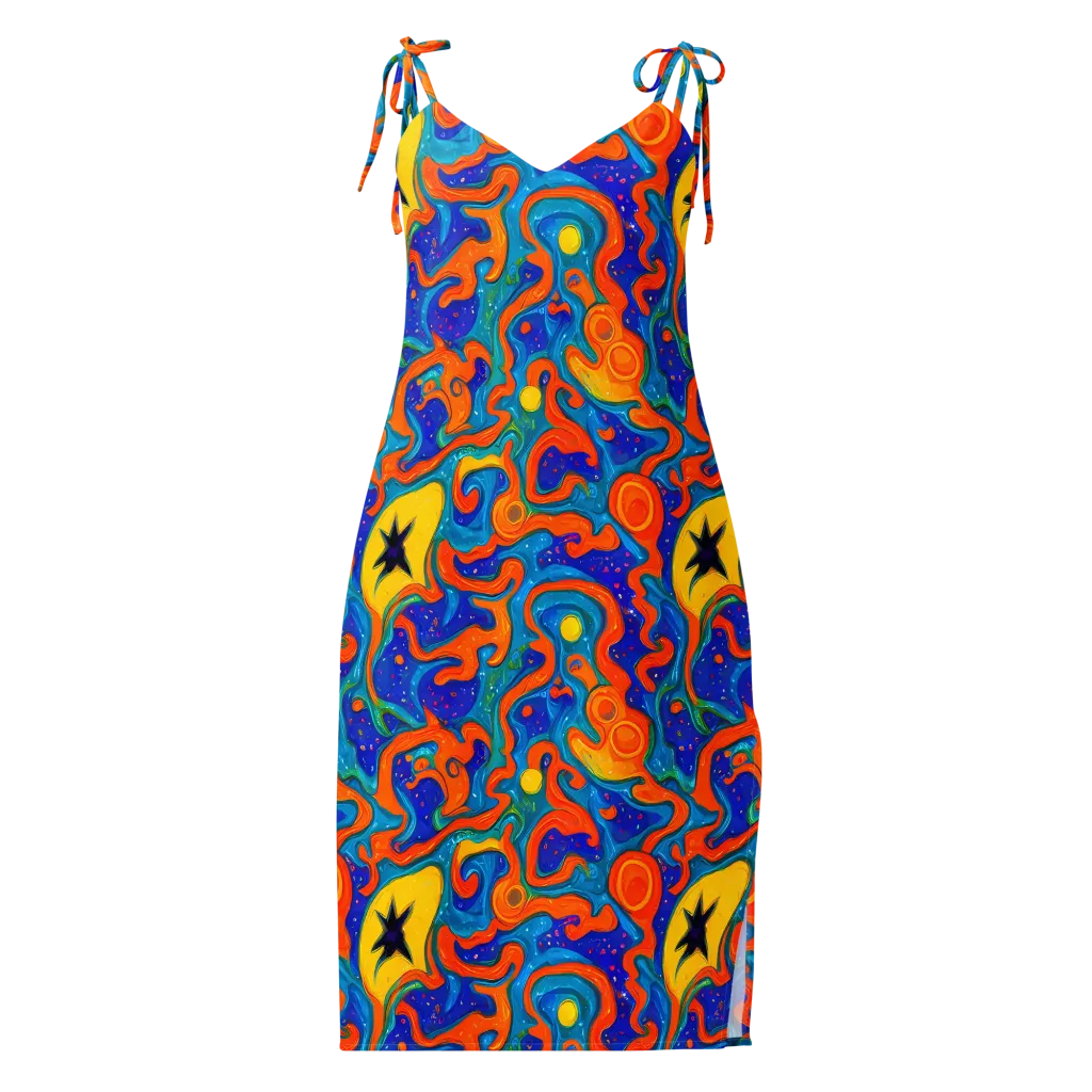 Molten Lagoon on Slip Dress — Front