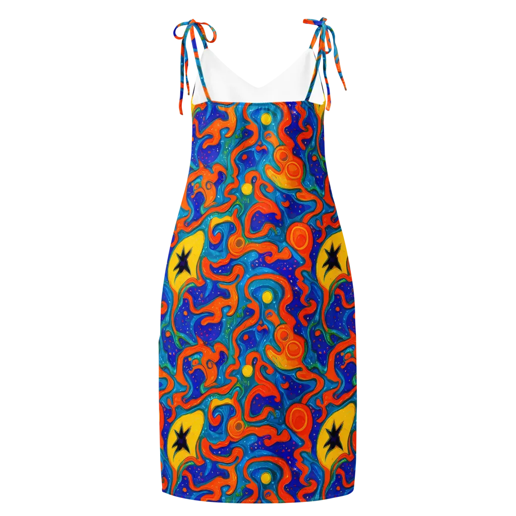 Molten Lagoon on Slip Dress — Back