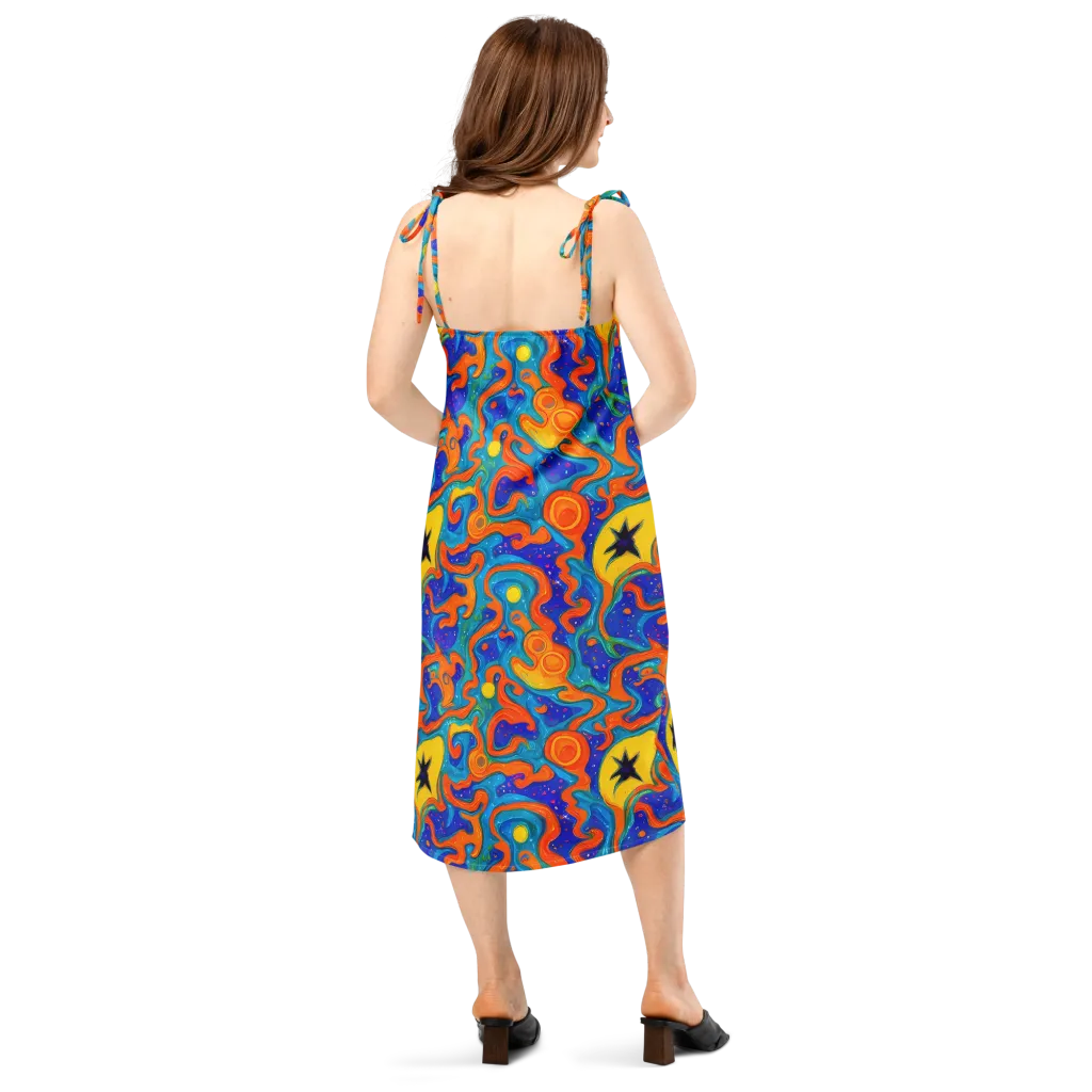 Molten Lagoon on Slip Dress — Back