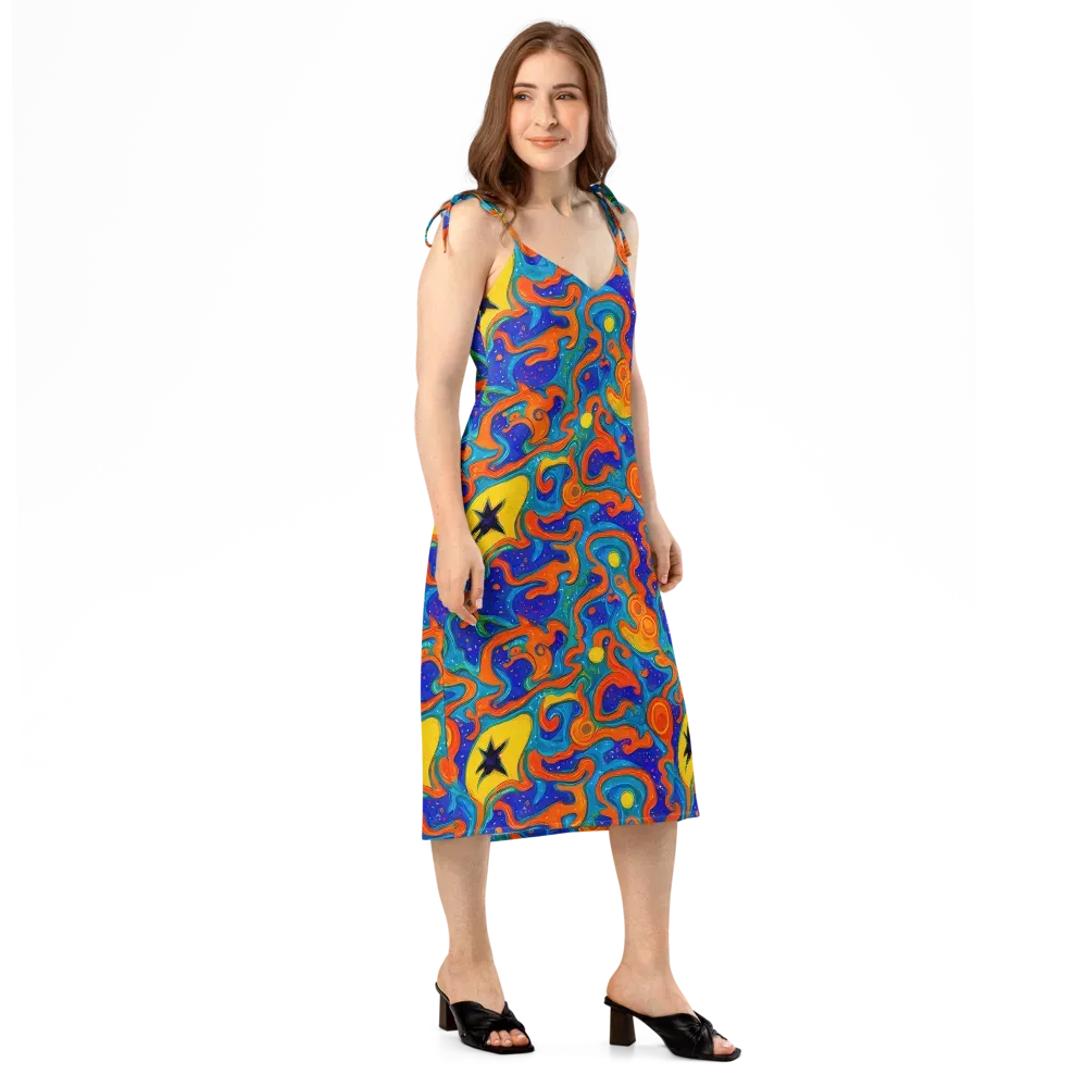 Molten Lagoon on Slip Dress — Right Front
