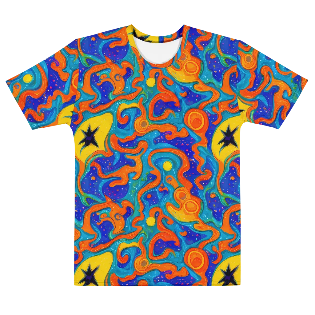 Molten Lagoon on Men's Cotton Crew Neck T-Shirt — Front
