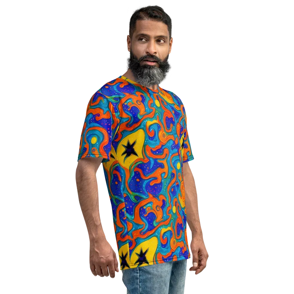 Molten Lagoon on Men's Crew Neck T-Shirt — Right