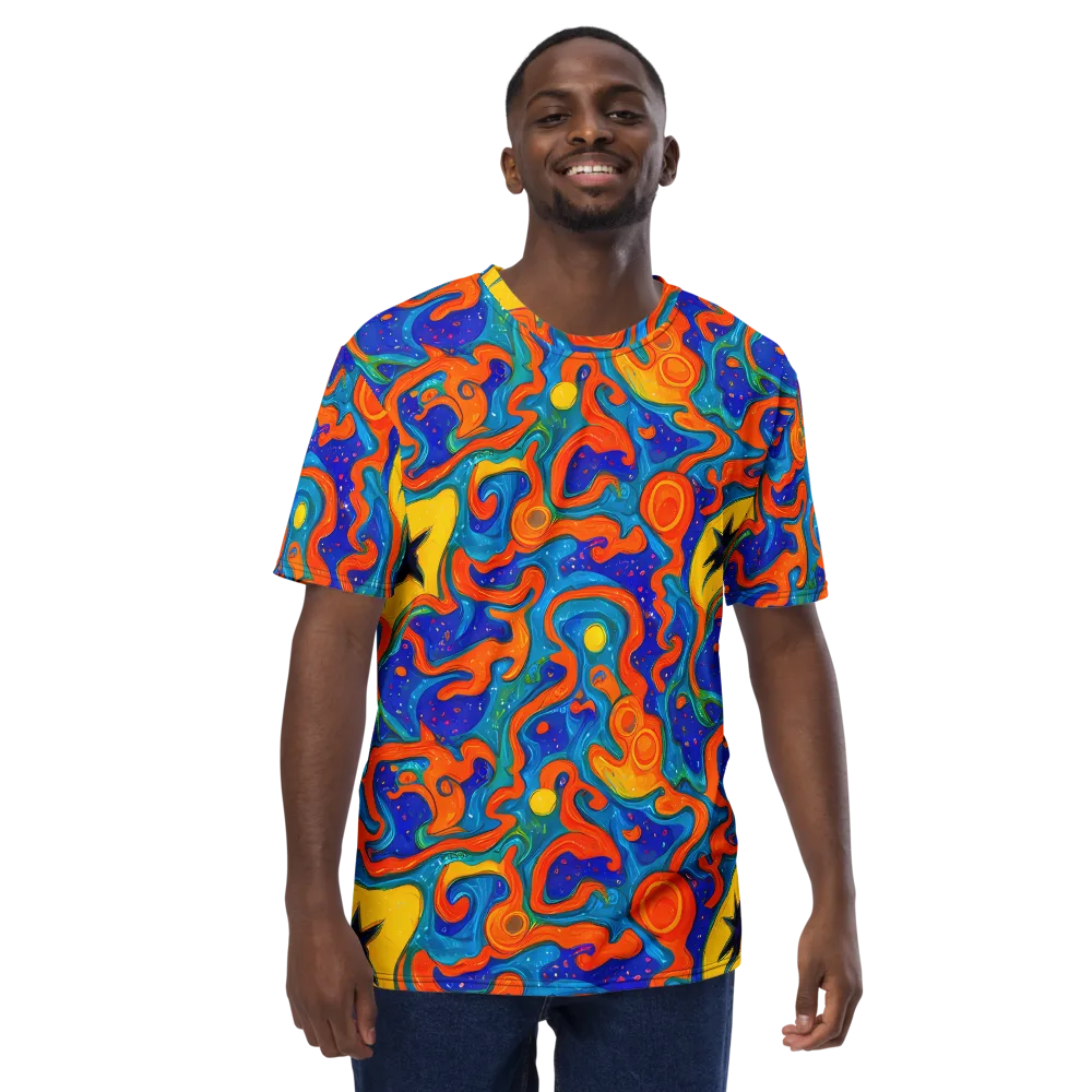 Molten Lagoon on Men's Crew Neck T-Shirt — Front
