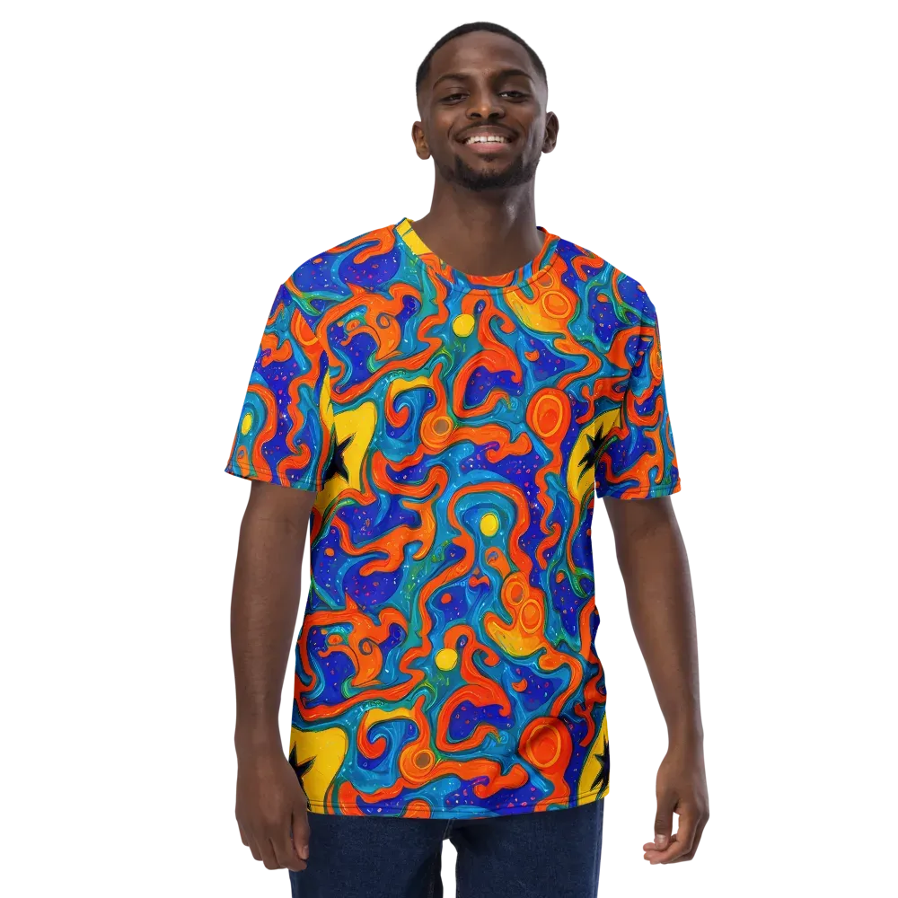 Molten Lagoon on Men's Crew Neck T-Shirt — Front