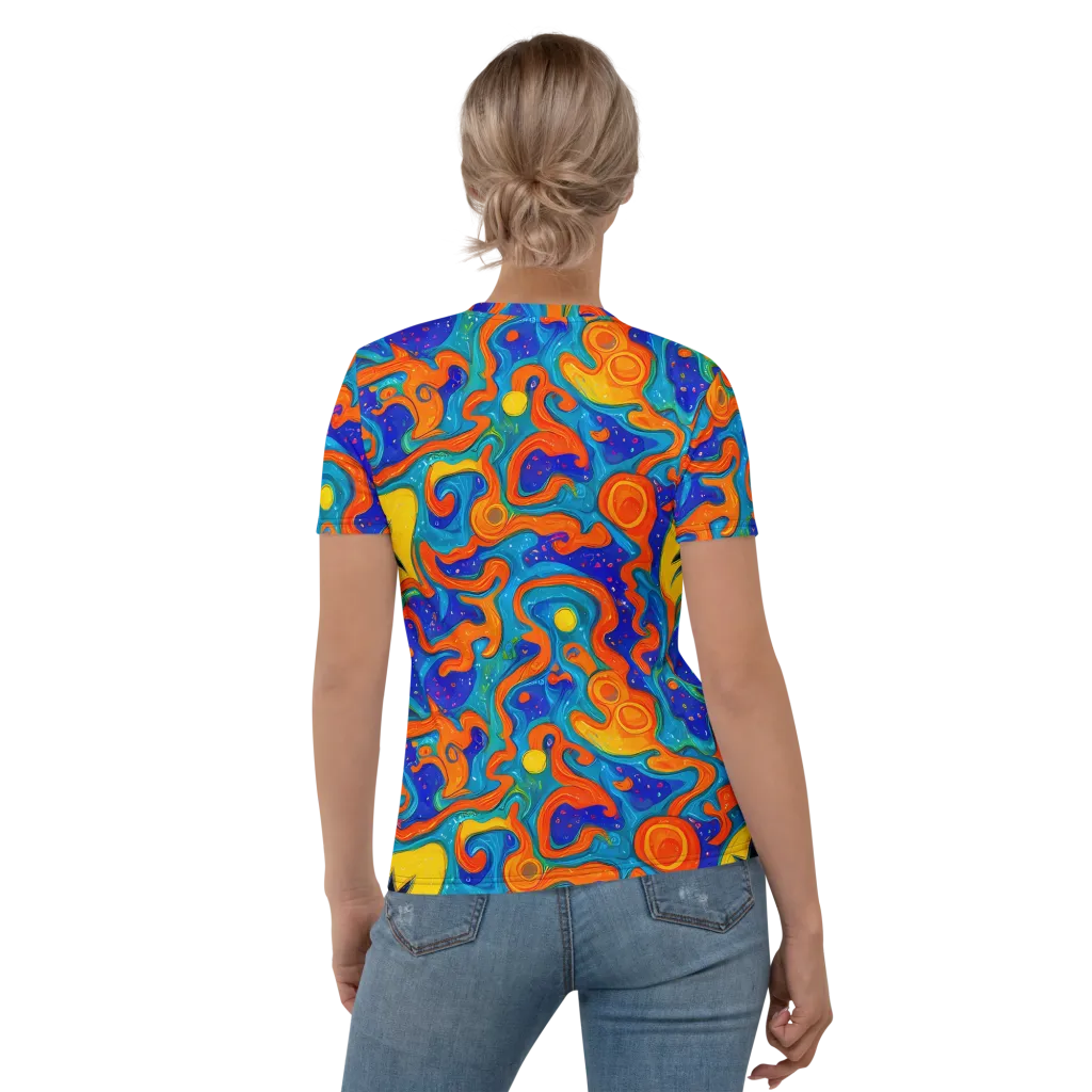 Molten Lagoon on Women's Crew Neck T-Shirt — Back