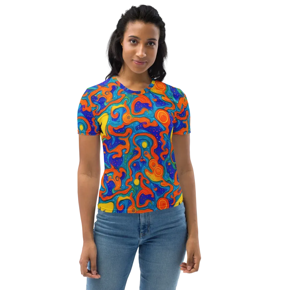 Molten Lagoon on Women's Crew Neck T-Shirt — Front