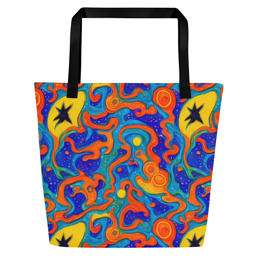Molten Lagoon on Large Tote Bag W/ Pocket — Front