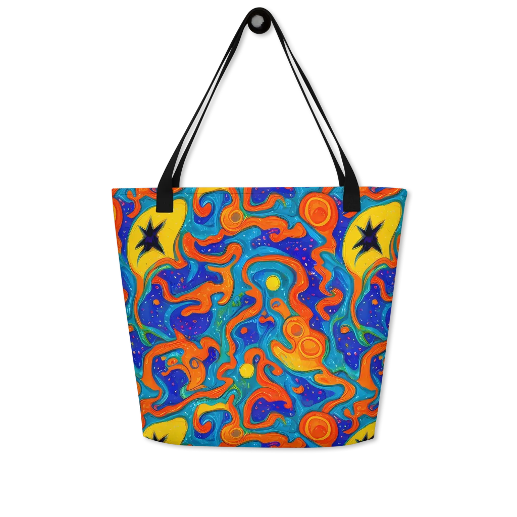 Molten Lagoon on Large Tote Bag W/ Pocket — Front