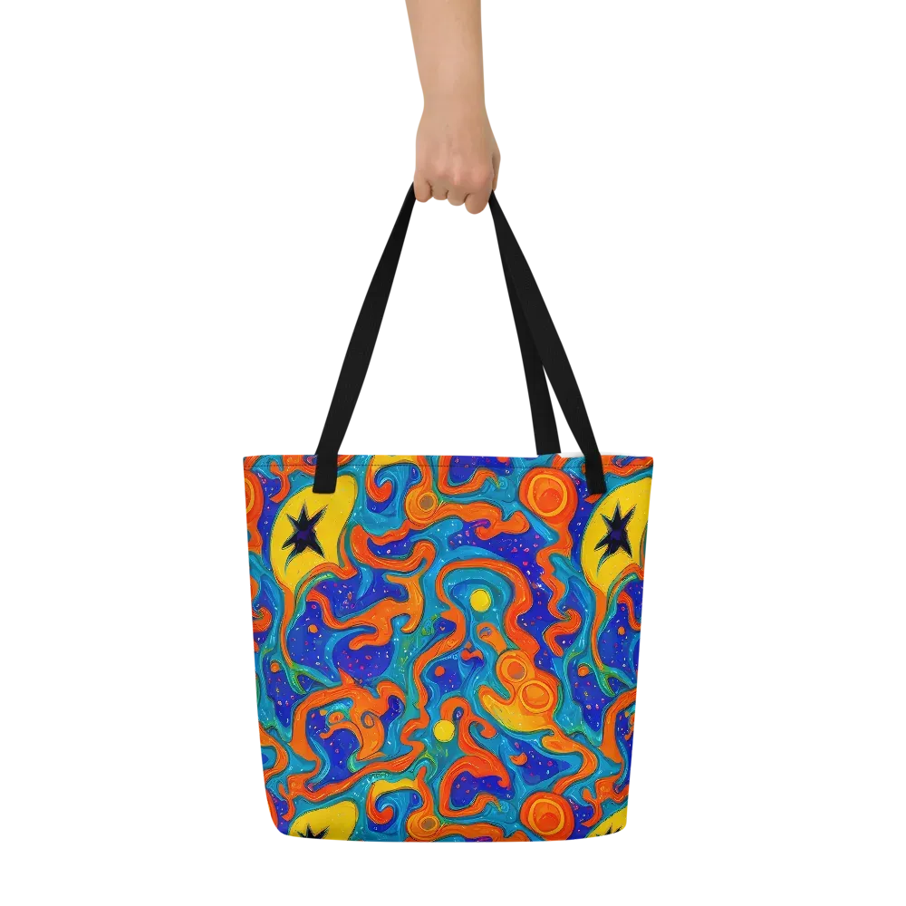 Molten Lagoon on Large Tote Bag W/ Pocket — Front
