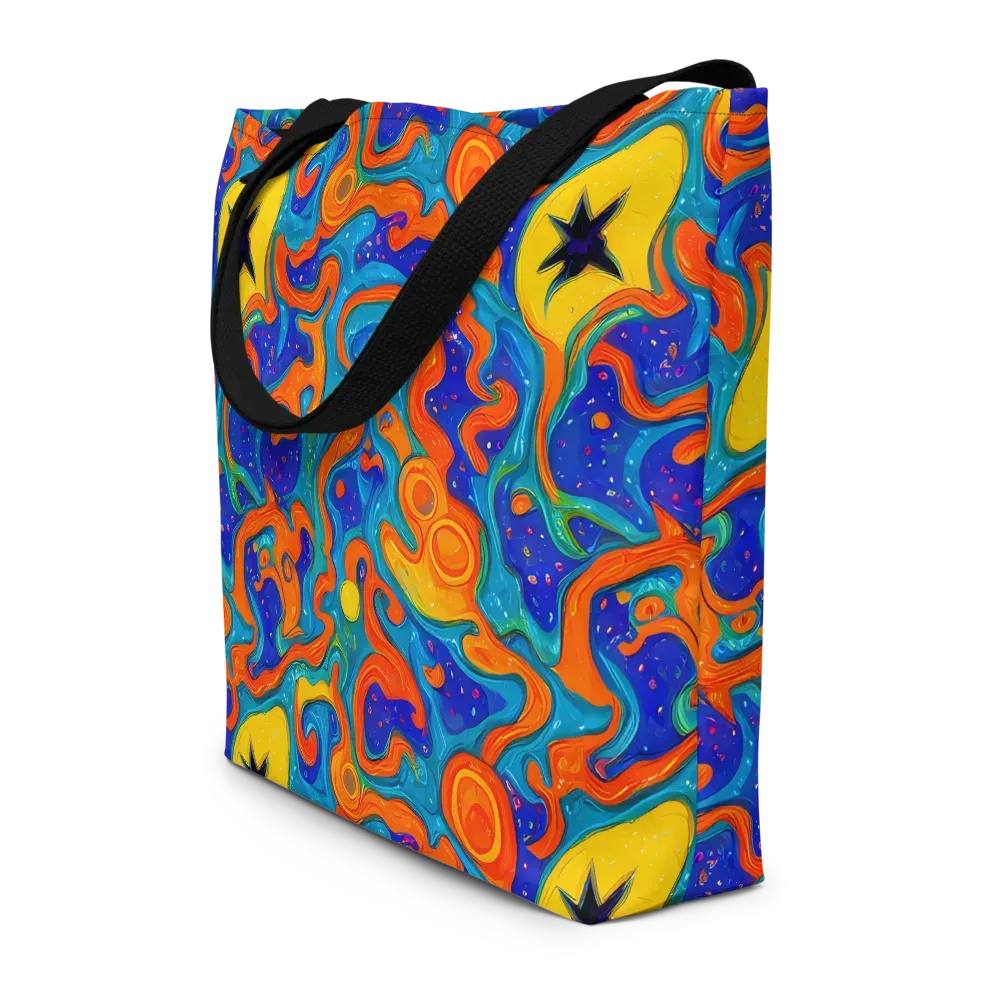 Molten Lagoon on Large Tote Bag W/ Pocket — Front