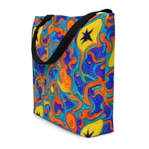 Molten Lagoon on a Large Tote Bag W/ Pocket