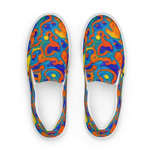 Molten Lagoon on a Women's Slip-On Canvas Shoes