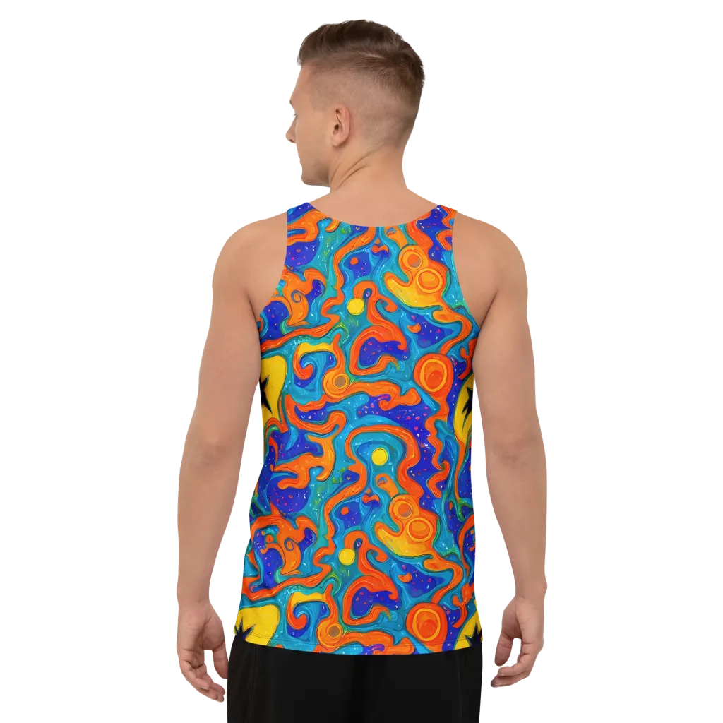 Molten Lagoon on Men's Tank Top — Back