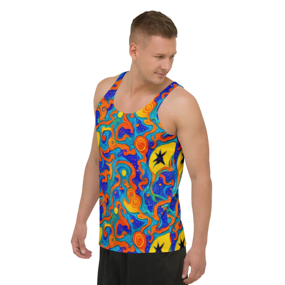 Molten Lagoon on Men's Tank Top — Left Front
