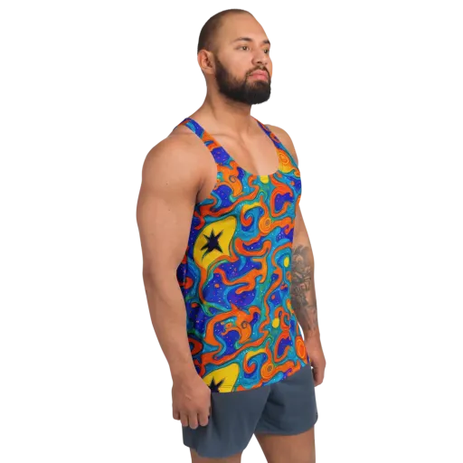 Molten Lagoon on a Men's Tank Top