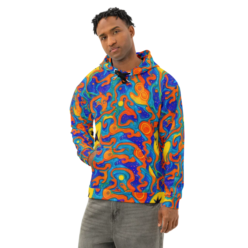 Molten Lagoon on Cotton Hoodie — Left Front