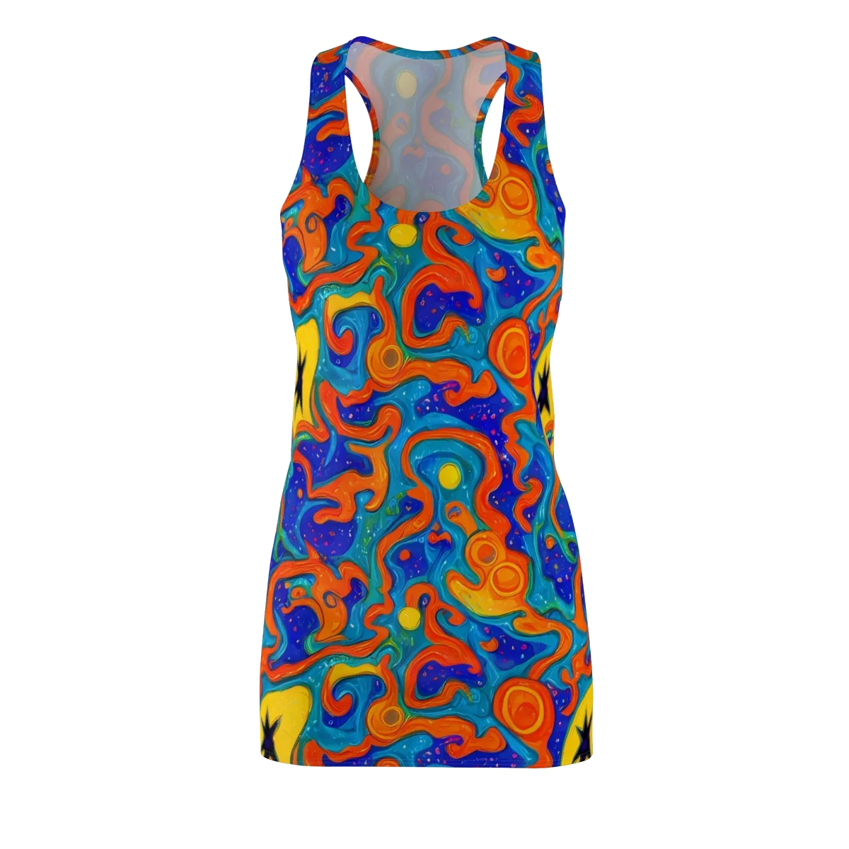 Molten Lagoon on Racerback Dress — Front