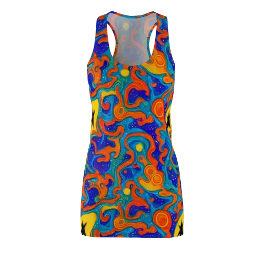 Molten Lagoon on a Racerback Dress