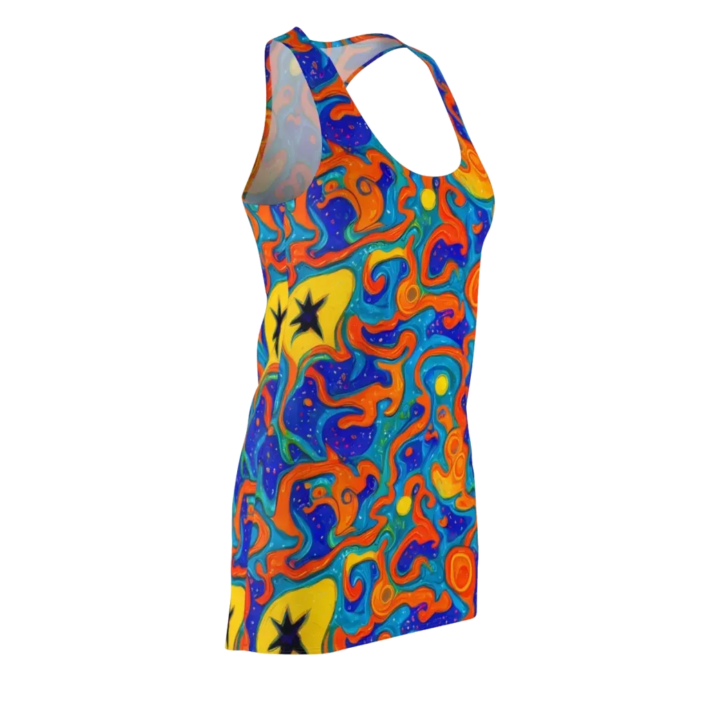 Molten Lagoon on Racerback Dress — Front Side
