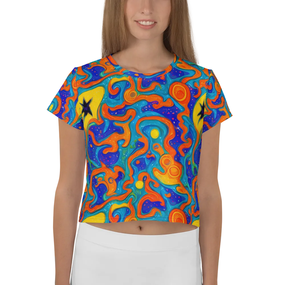 Molten Lagoon on Crop Tee — Front
