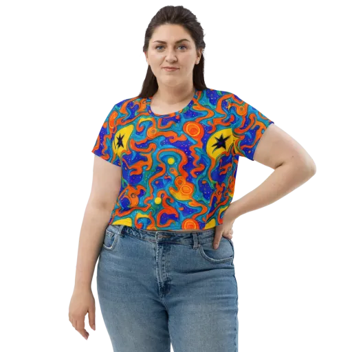 Molten Lagoon on a Crop Tee