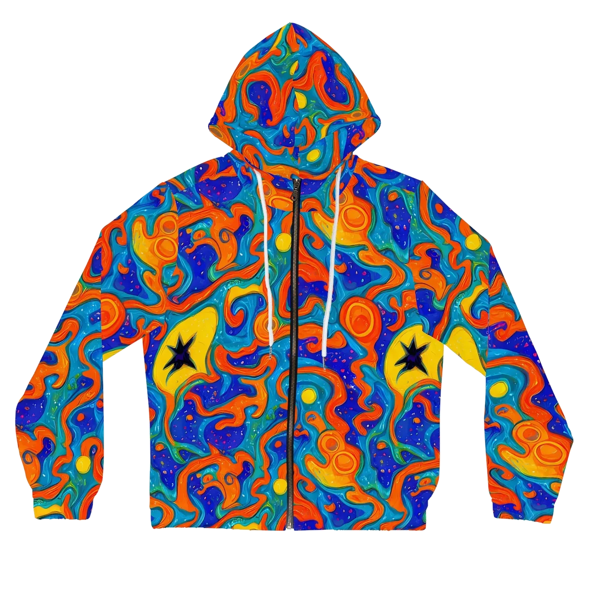 Molten Lagoon on Women's Full-Zip Hoodie — Front