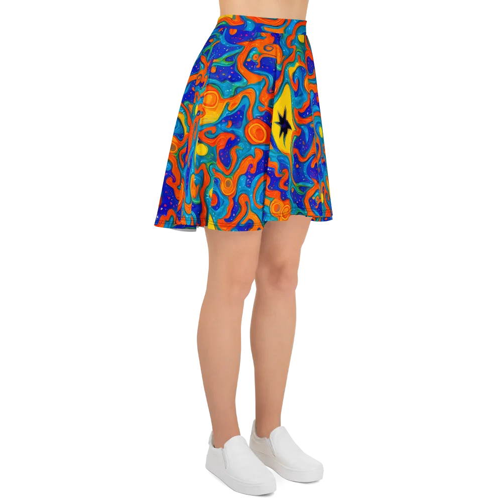 Molten Lagoon on Skater Skirt — Right