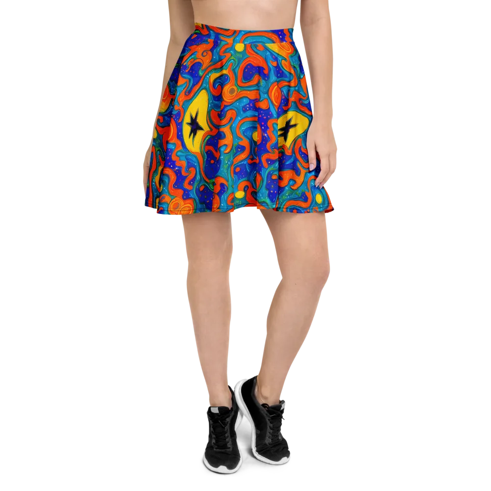 Molten Lagoon on Skater Skirt — Front