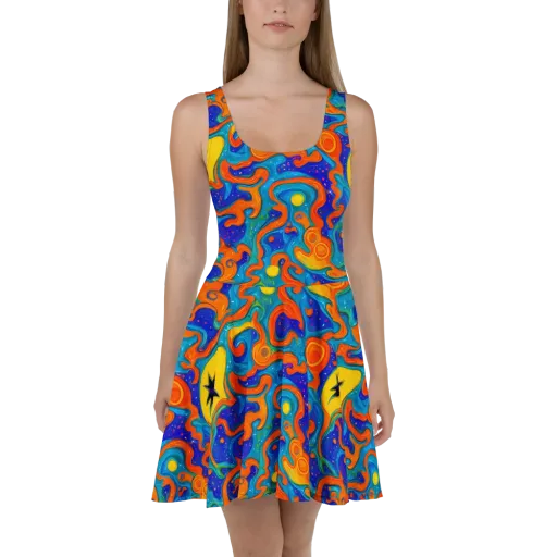 Molten Lagoon on a Skater Dress