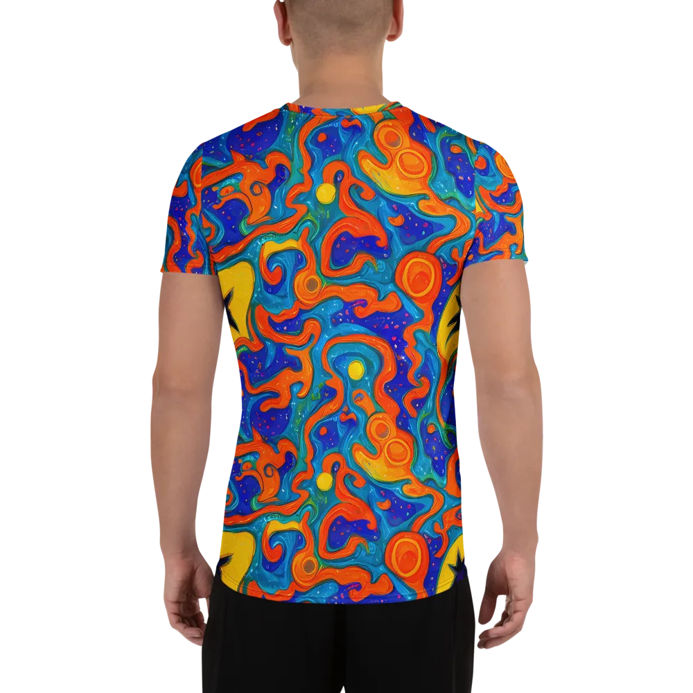 Molten Lagoon on Men's Athletic T-Shirt — Back