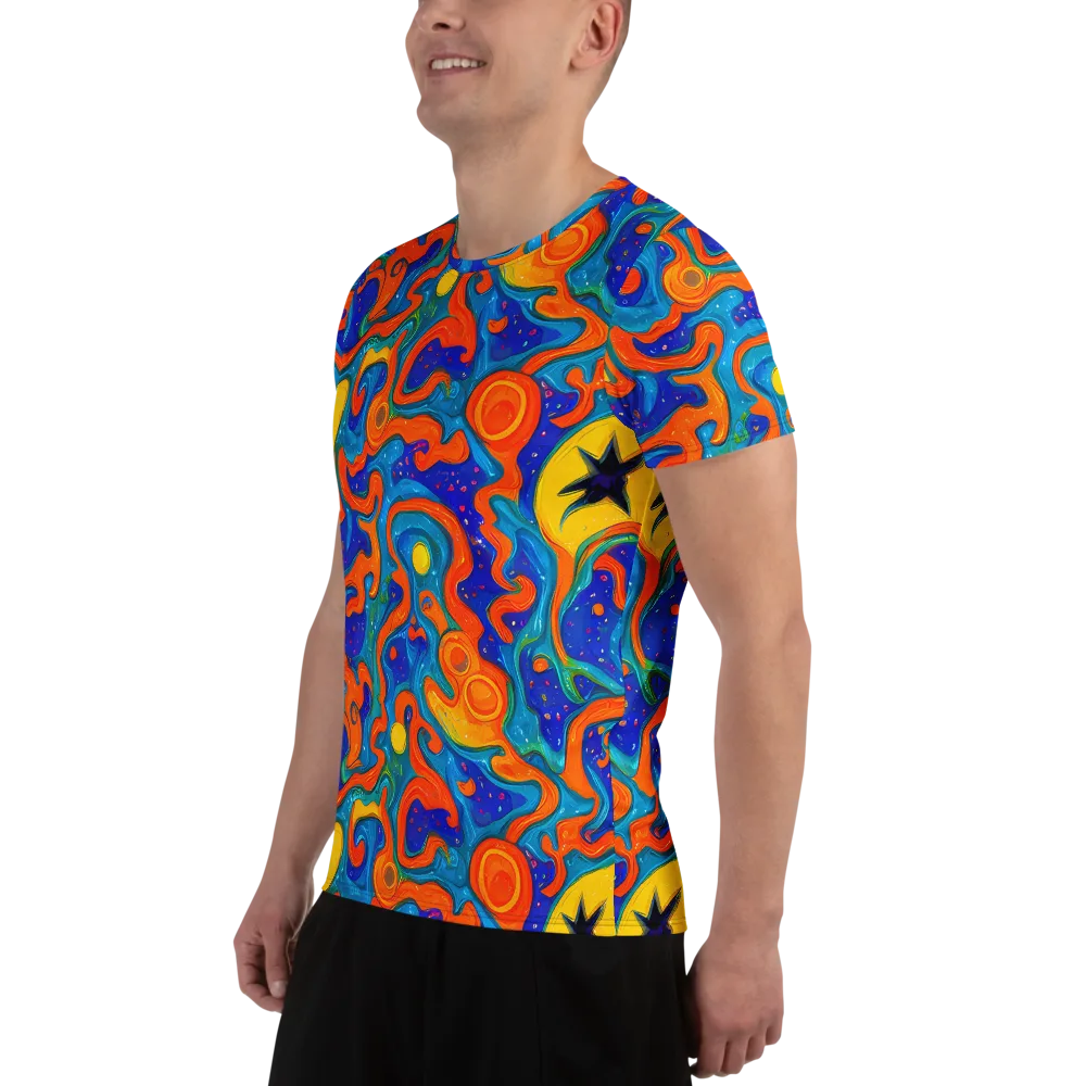 Molten Lagoon on Men's Athletic T-Shirt — Left