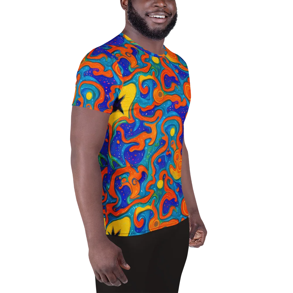 Molten Lagoon on Men's Athletic T-Shirt — Right