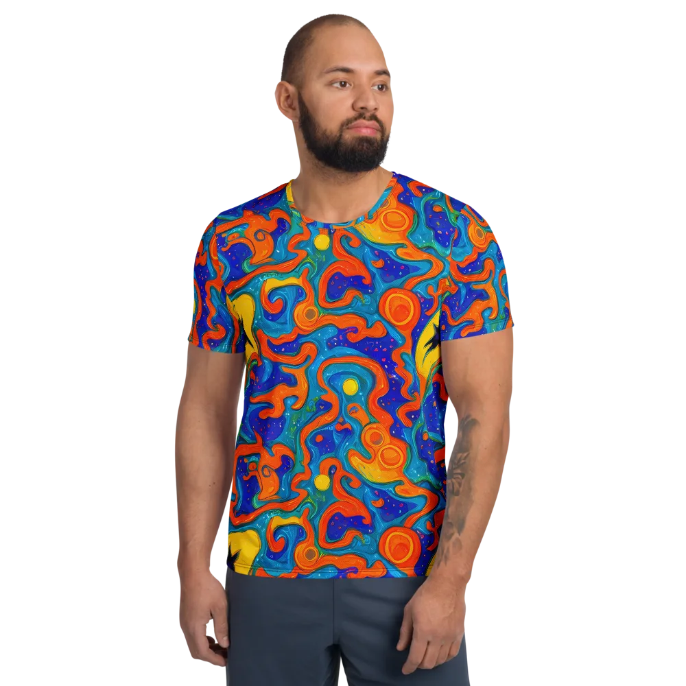 Molten Lagoon on Men's Athletic T-Shirt — Front