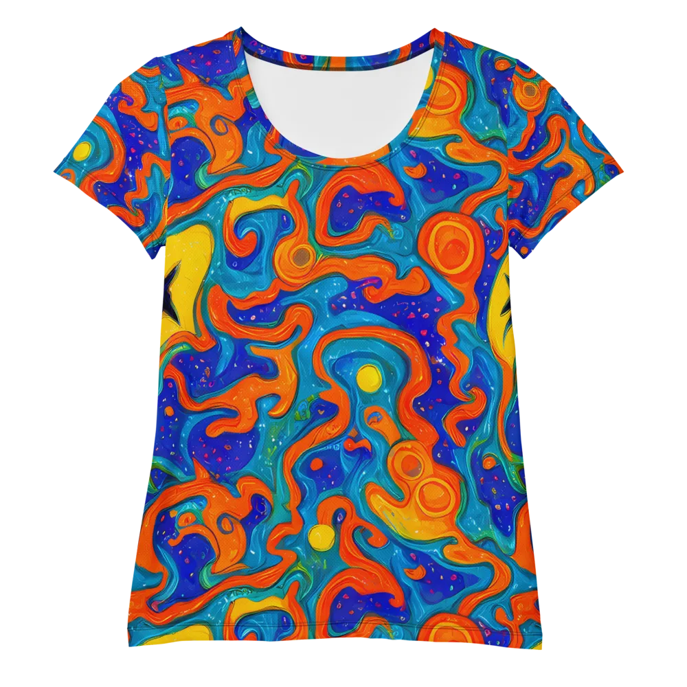 Molten Lagoon on Women's Athletic T-Shirt — Front
