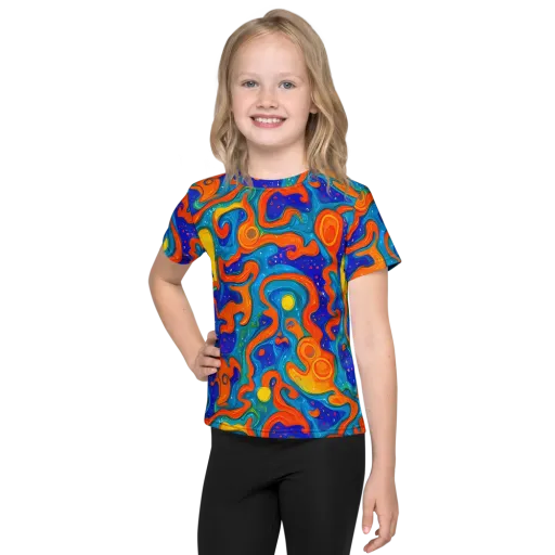Molten Lagoon on a Kids Crew Neck T-Shirt