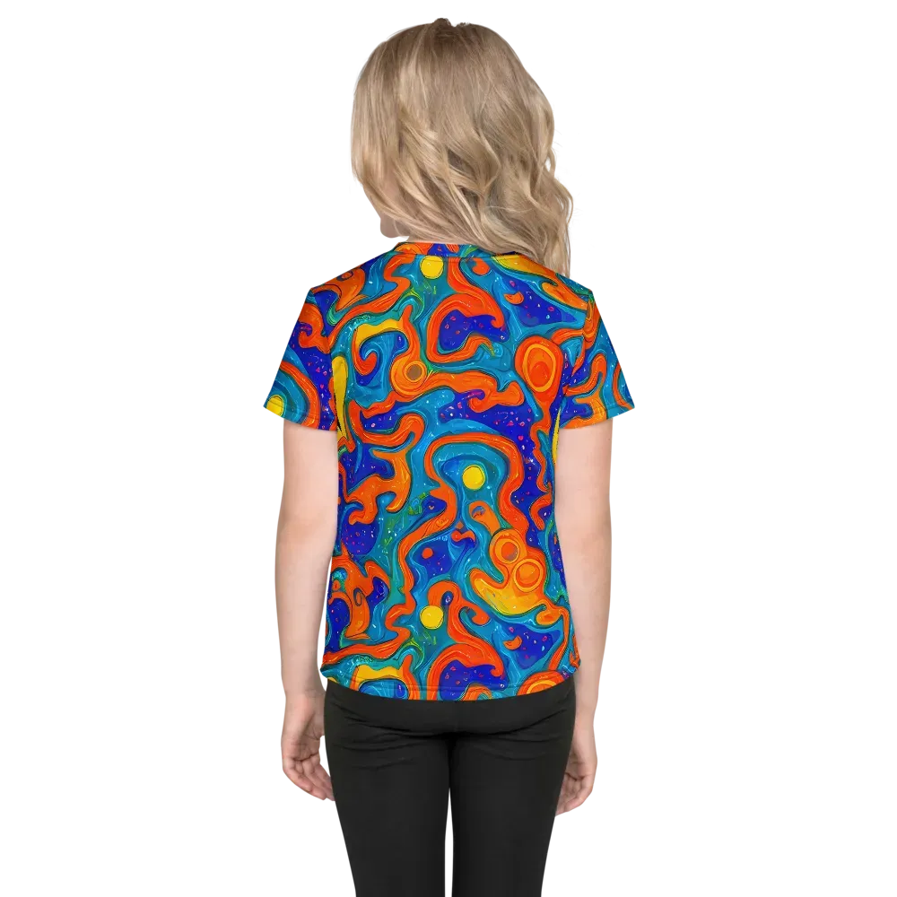 Molten Lagoon on Kids Crew Neck T-Shirt — Back