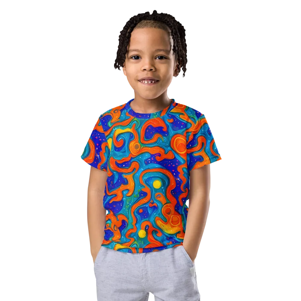 Molten Lagoon on Kids Crew Neck T-Shirt — Front