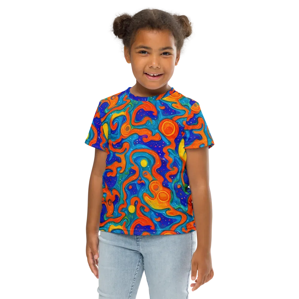 Molten Lagoon on Kids Crew Neck T-Shirt — Front
