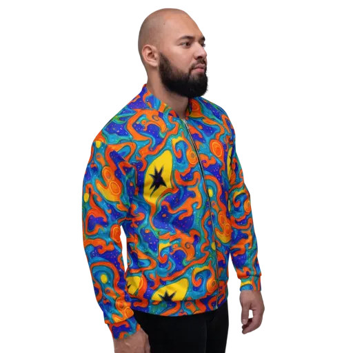 Molten Lagoon on a Bomber Jacket