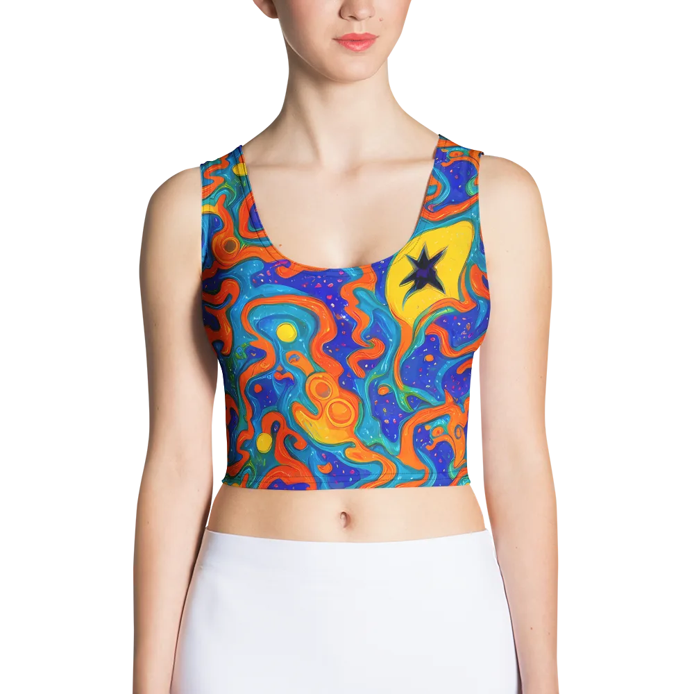 Molten Lagoon on Crop Top — Front
