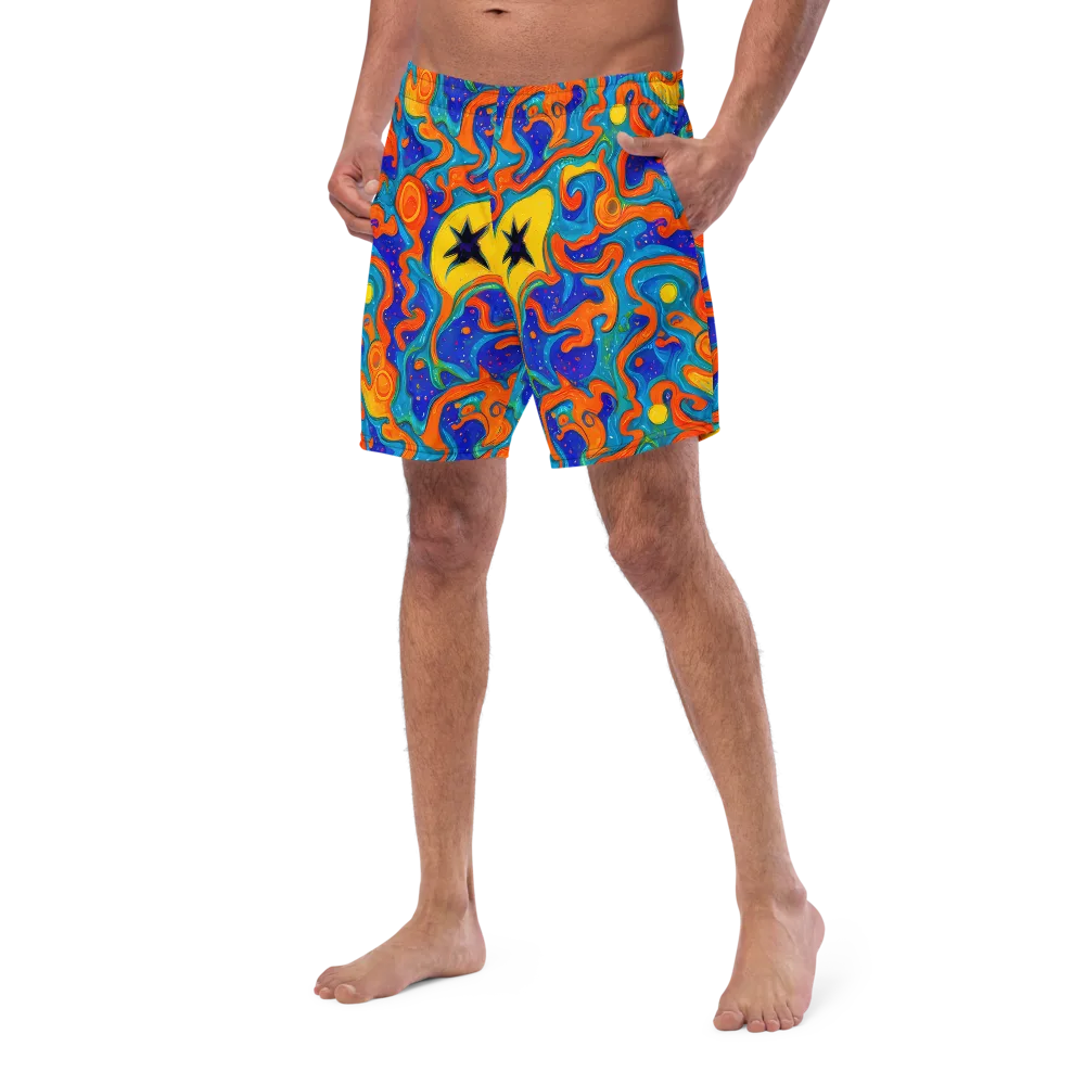 Molten Lagoon on Swim Trunks — Left Front