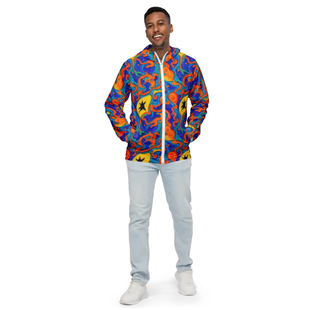 Molten Lagoon on Men's Windbreaker — Front