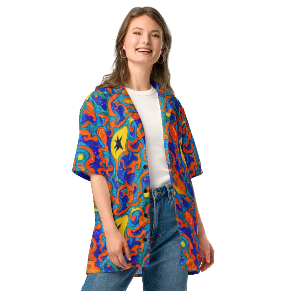 Molten Lagoon on Button Shirt — Front