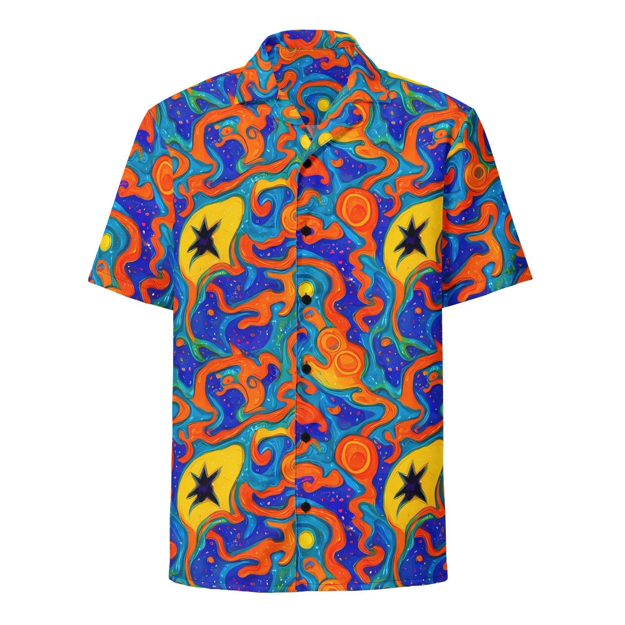 Molten Lagoon on Button Shirt — Front