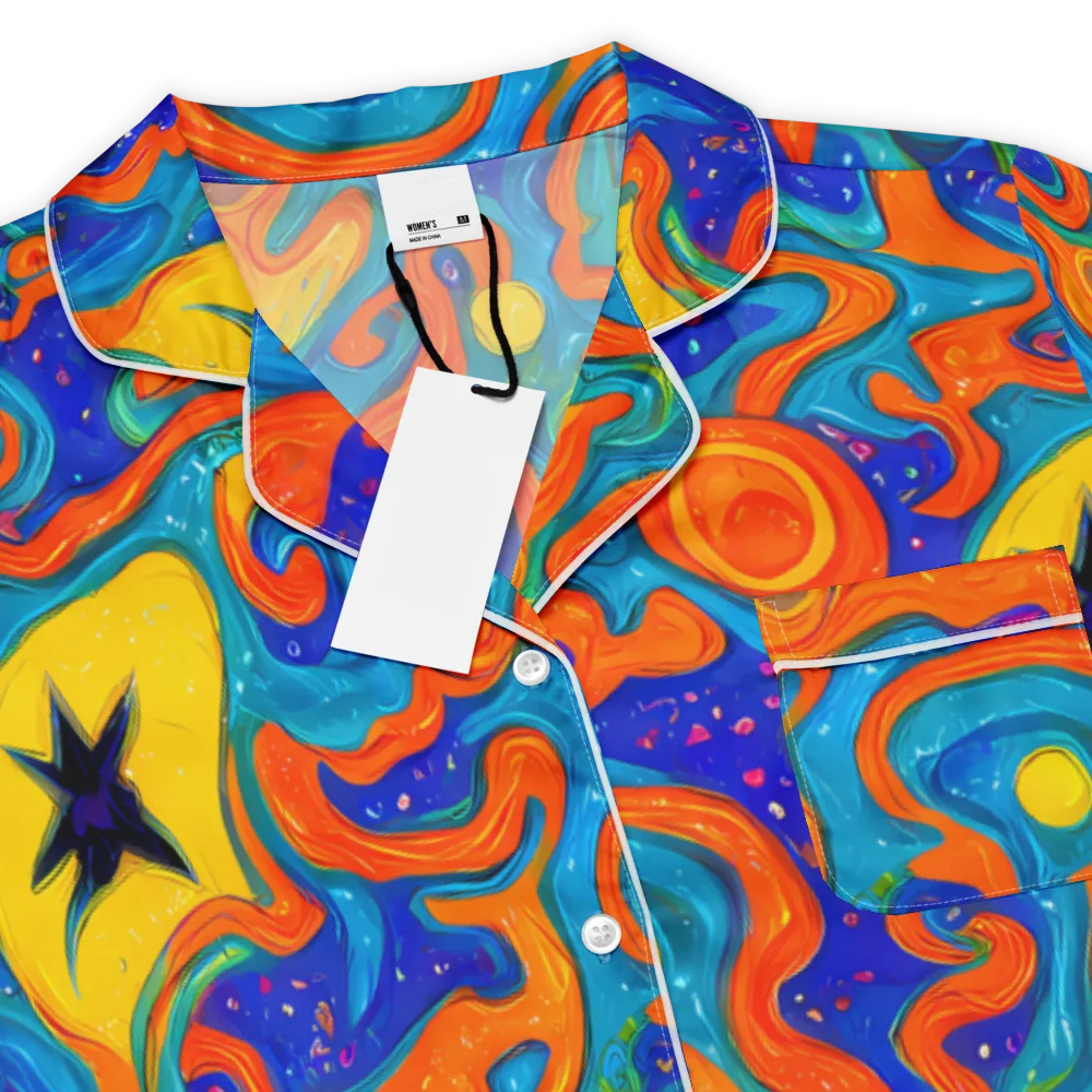 Molten Lagoon on Women's Short Sleeve Pajama Top — Product details