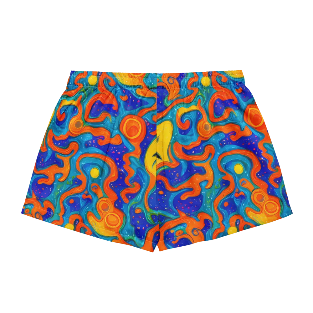 Molten Lagoon on Women's Pajama Shorts — Back