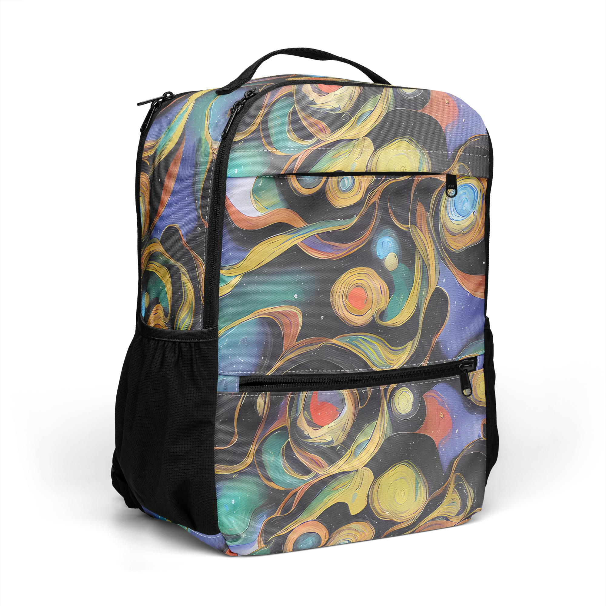 Planetary Ribbons on Utility Backpack — Right Front