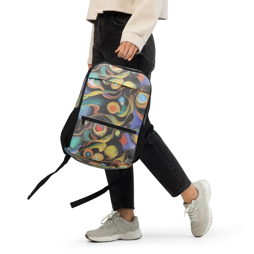 Planetary Ribbons on Utility Backpack — Front